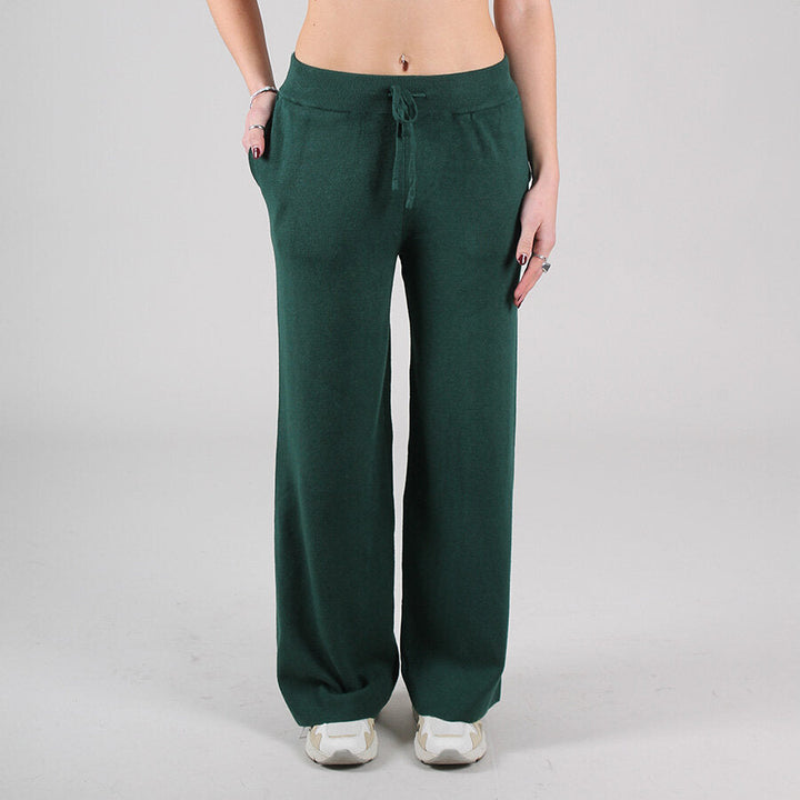 Damenanzug mit Rundhalsausschnitt und elastischer Palazzo-Hose