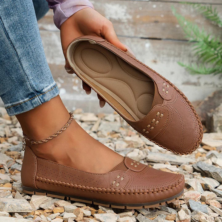 Orthopädische Ballerinas für Damen mit Einlegesohle