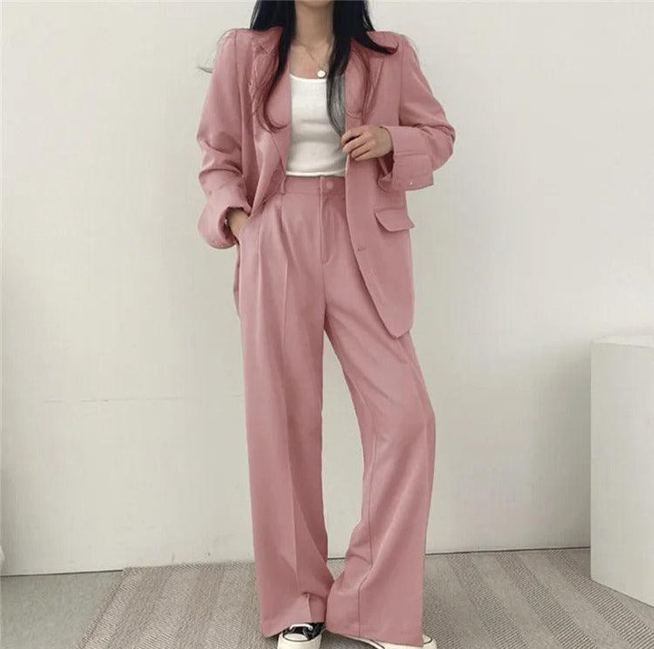 Maria | Damen Zweiteiliges Maßgeschneidertes Anzug-Set mit Langem Blazer