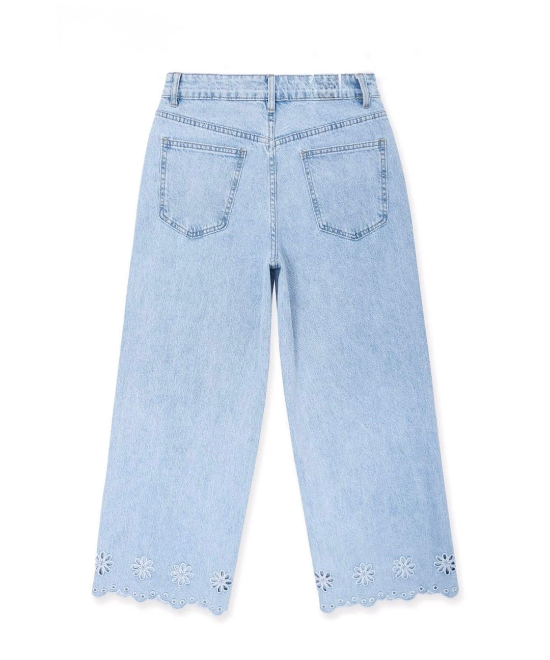 Stretch Straight Leg Jeans Umena Hellblau Ladypolitan ♡