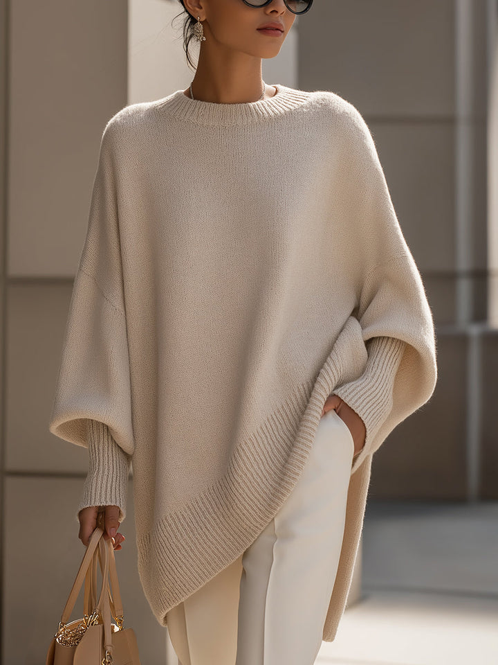 Jasmin | Damen Oversize Pullover Stil Kurze Top