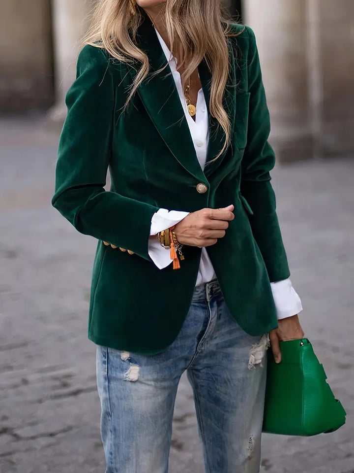 Eleganter Blazer Damen tailliert einreihig