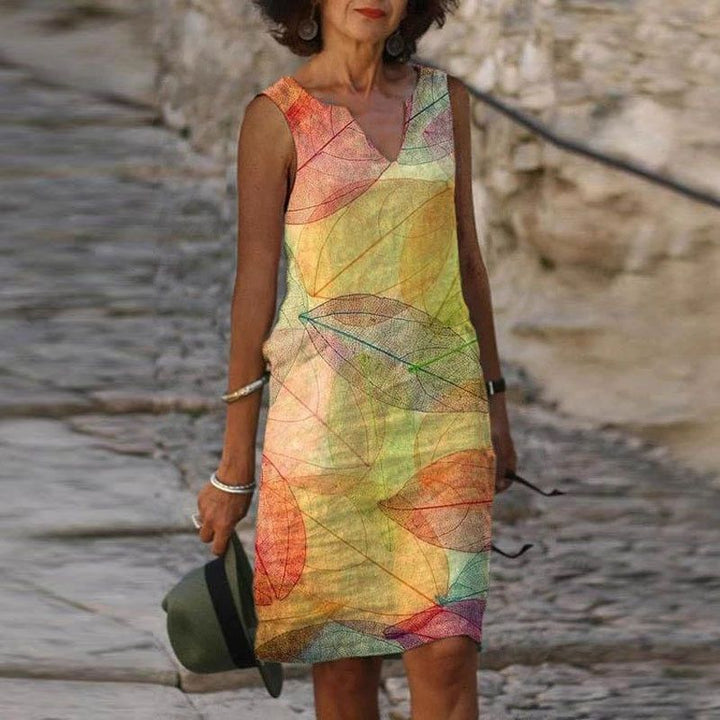 Sommerkleider  ärmellos mit Print