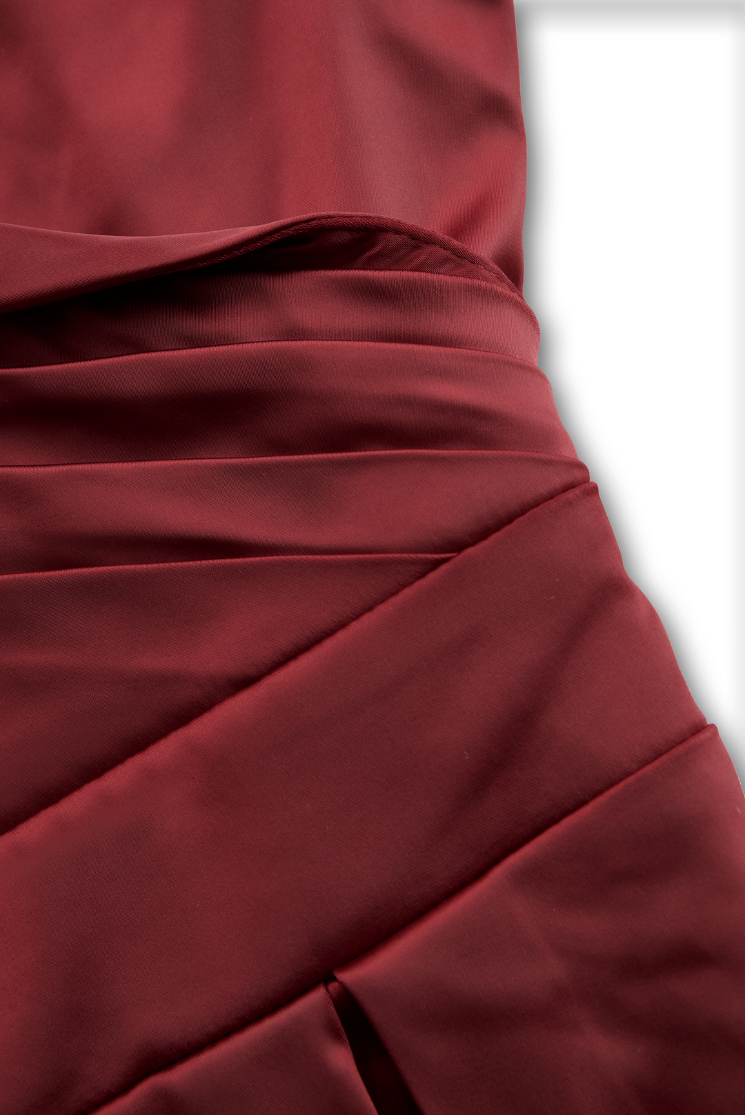 Satin-Midi-Kleid für Damen | A-Linie mit Schalkragen