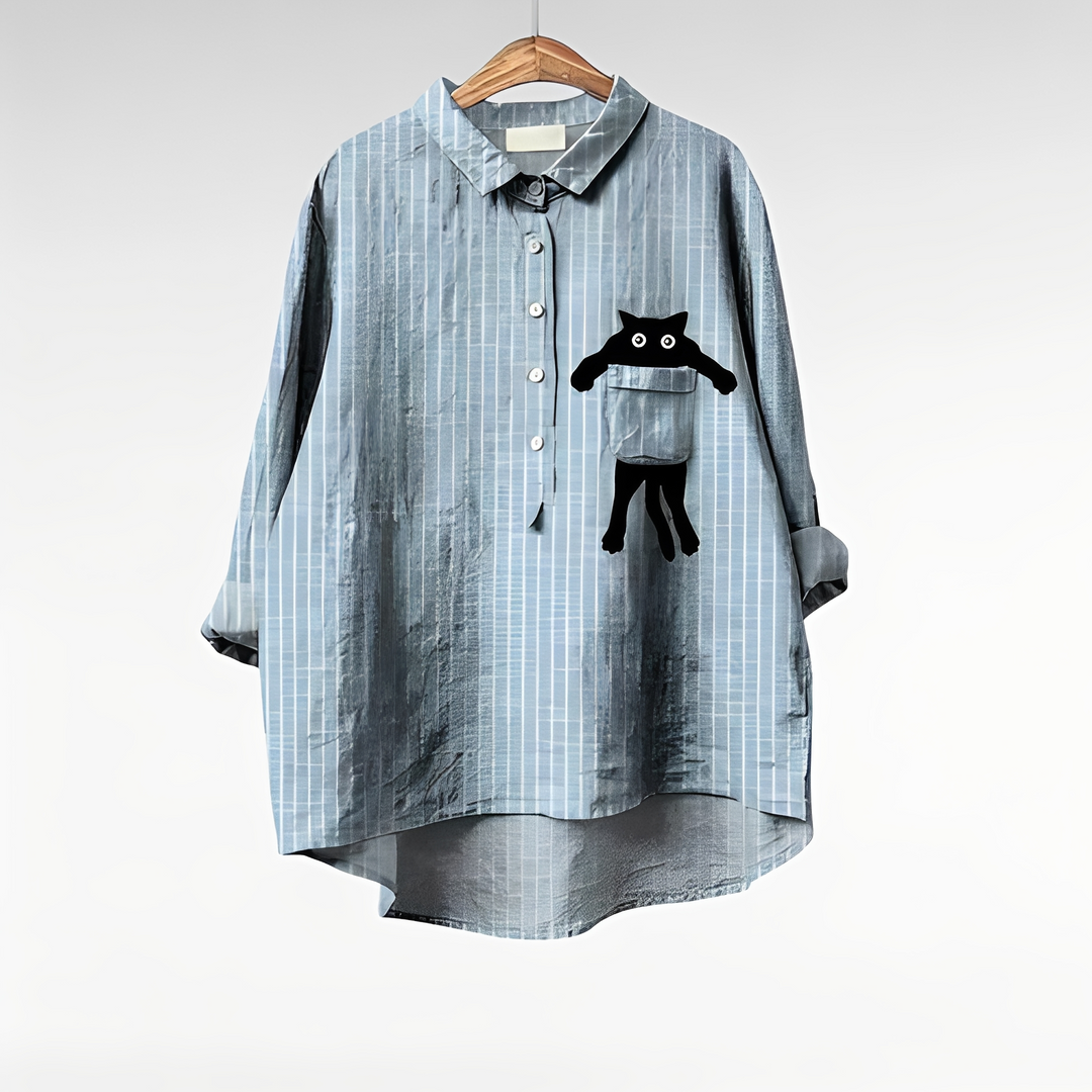 Natallia - Trendige Vintage-Bluse für Damen