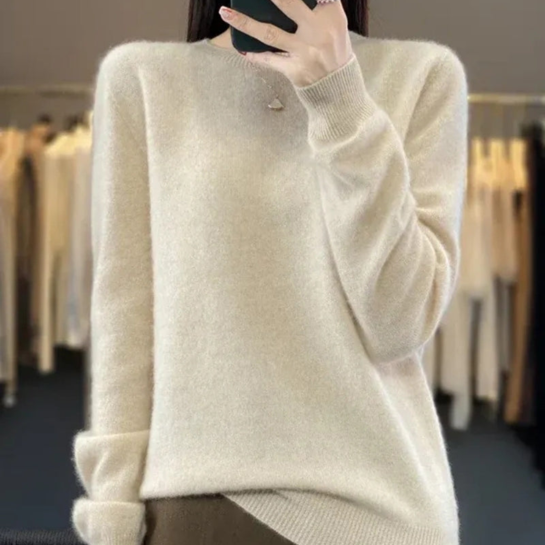 100% Merinowolle Pullover für Damen – Strickpullover für Winter