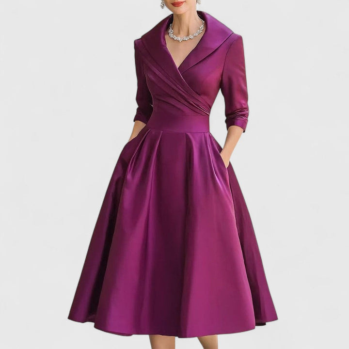 Christina – Elegant Midi Dress for Women - Image 4