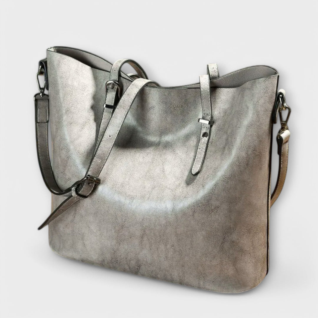 Sandra | Damen Exklusive Schultertasche im klassischen Stil