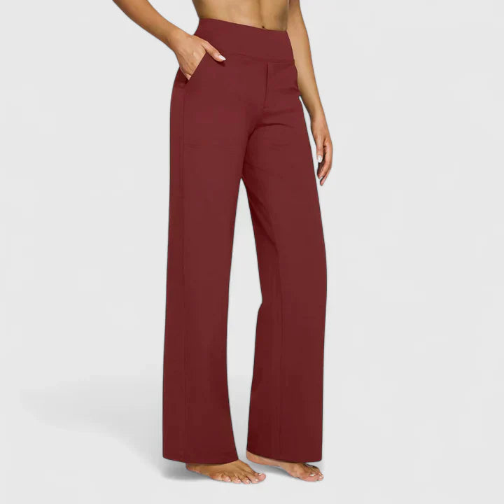 Damen Hose Weit mit Stretchbund