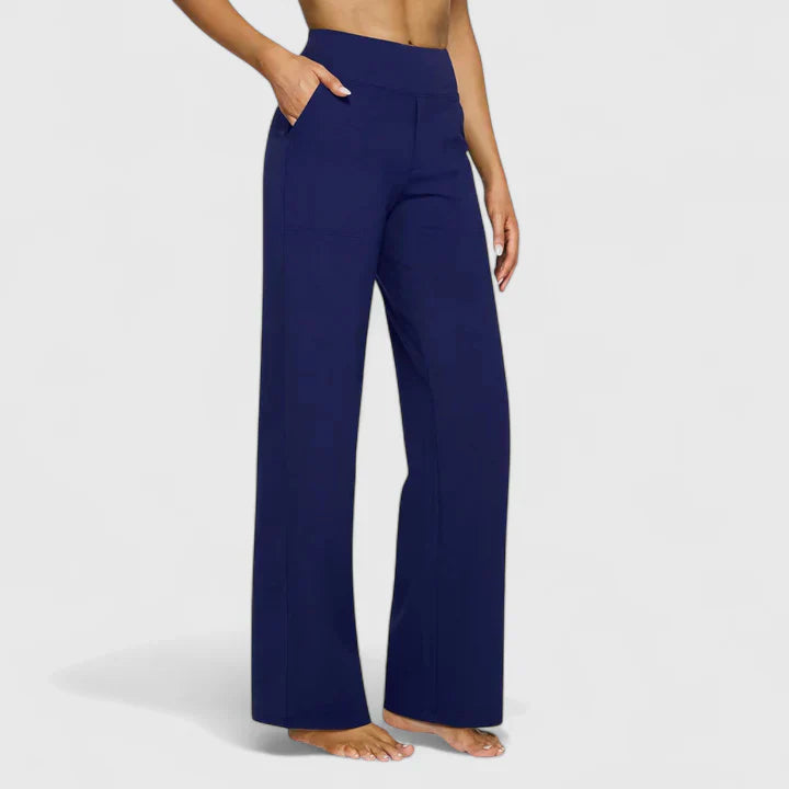 Damen Hose Weit mit Stretchbund