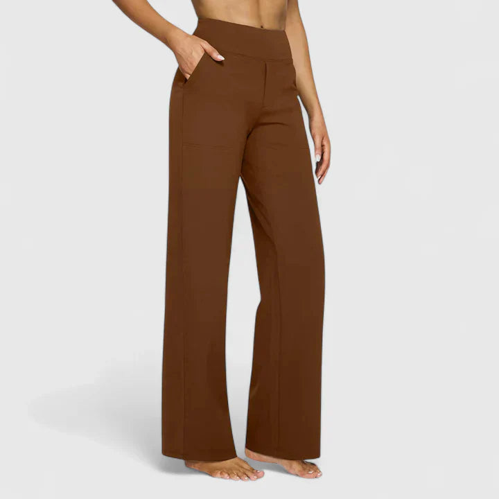 Damen Hose Weit mit Stretchbund