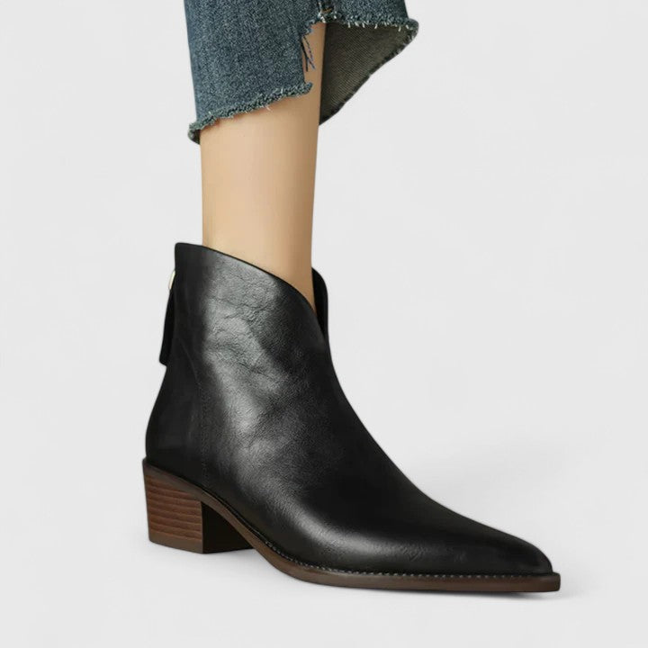 Nicole | Elegante Stiefeletten mit Blockabsatz