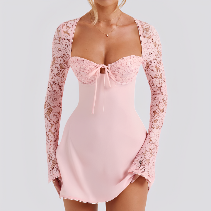 Emmy - Elegantes, rückenfreies, figurbetontes Minikleid für Damen