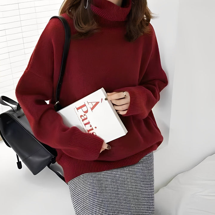 Clémentine - Stilvoller Damen-Rollkragenpullover