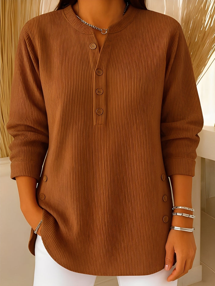 Jocelyn – Bequemer Damen-Pullover mit Knöpfen