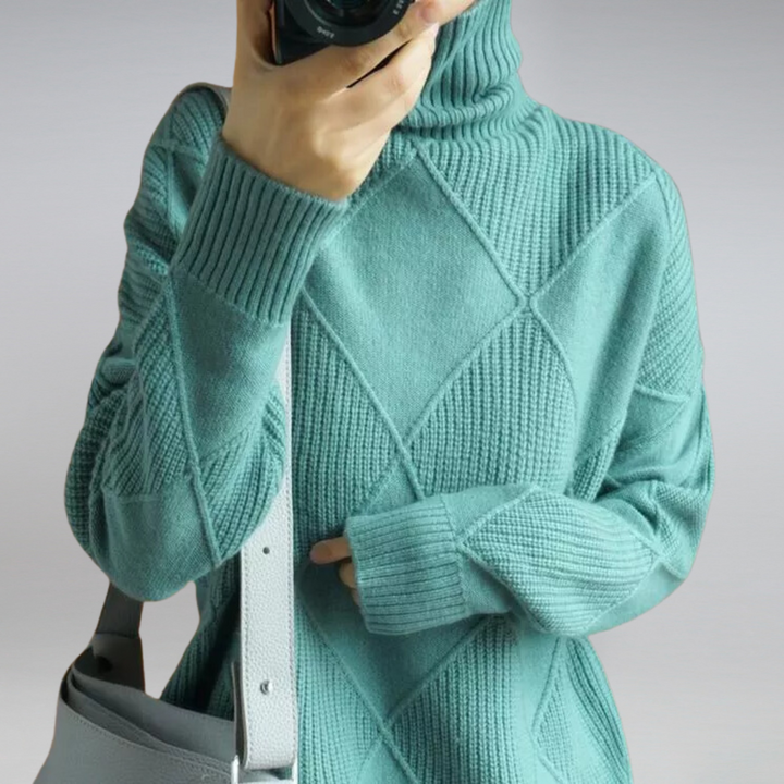 Maria | Damen Winter Rollkragenpullover