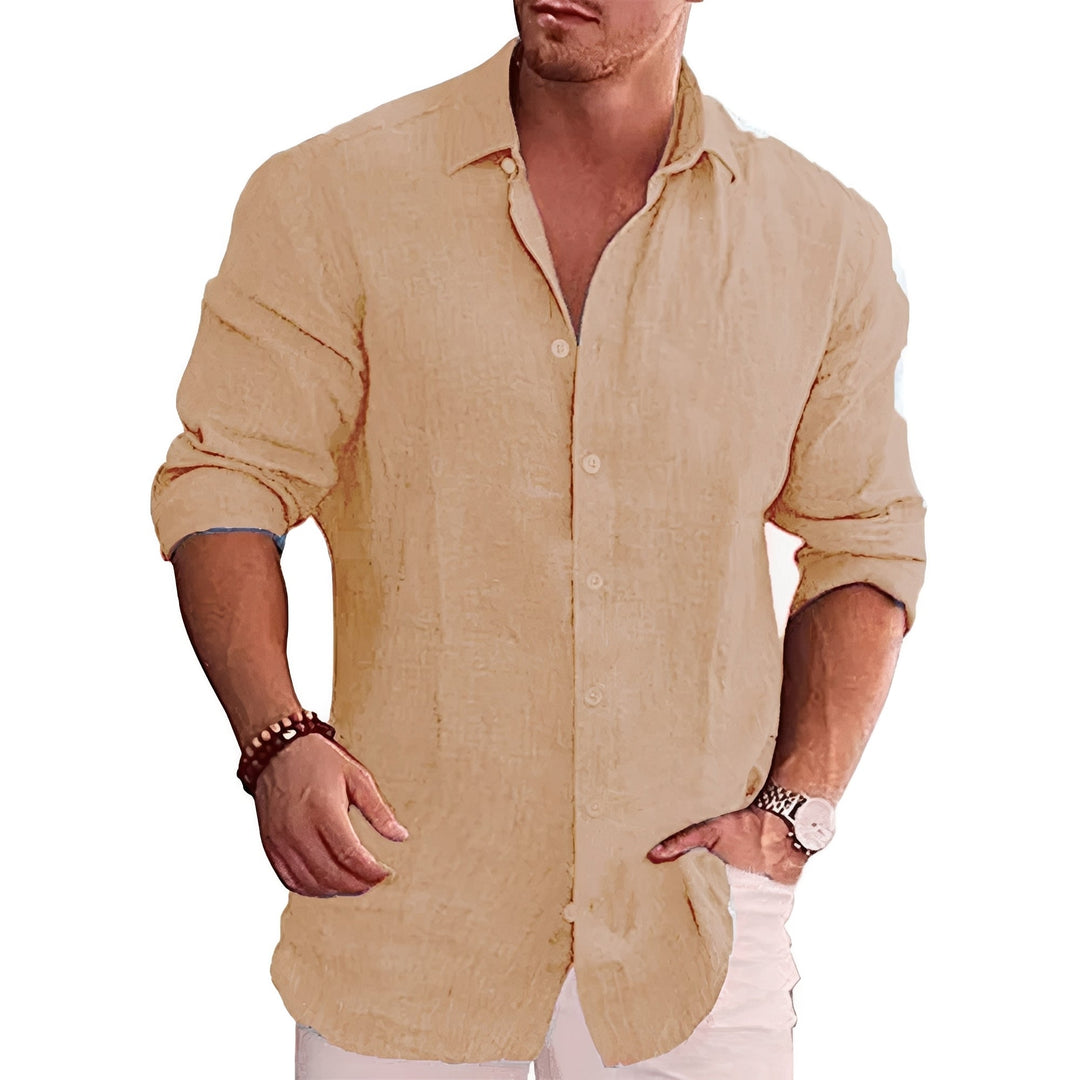 Louis - Lässiges, langärmeliges Slim-Fit-Hemd für Herren