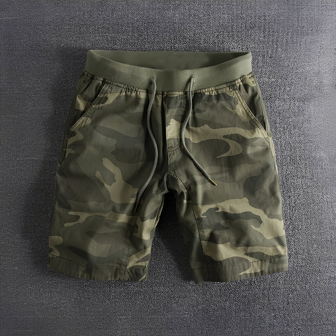 Bryan - Taktische Camouflage-Shorts mit Stretch-Bund für Herren