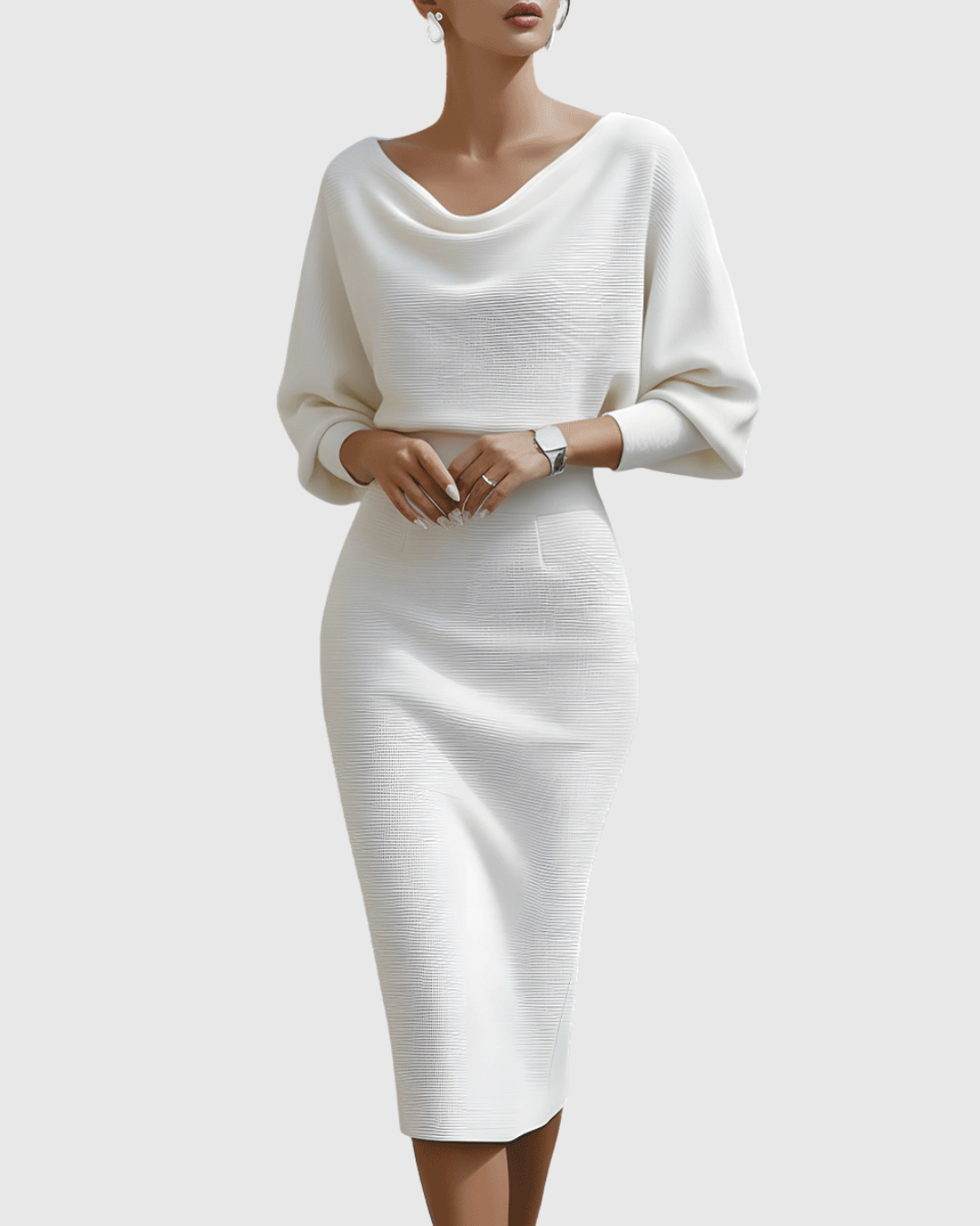 Danaya – Elegantes Midikleid mit Drapierung