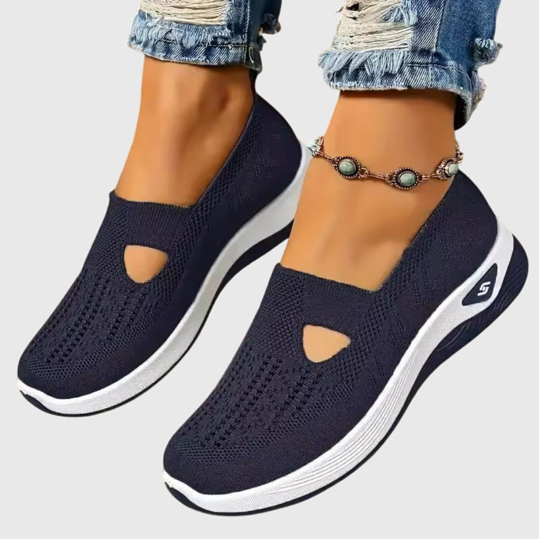 Frieda | Damen Atmungsaktive Slip-On Strick Sneakers
