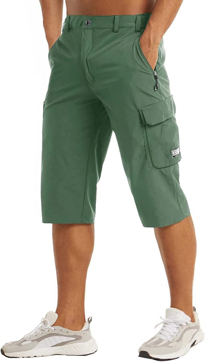 Erik | Herren Reißverschluss Tasche Utility Cargo-Shorts