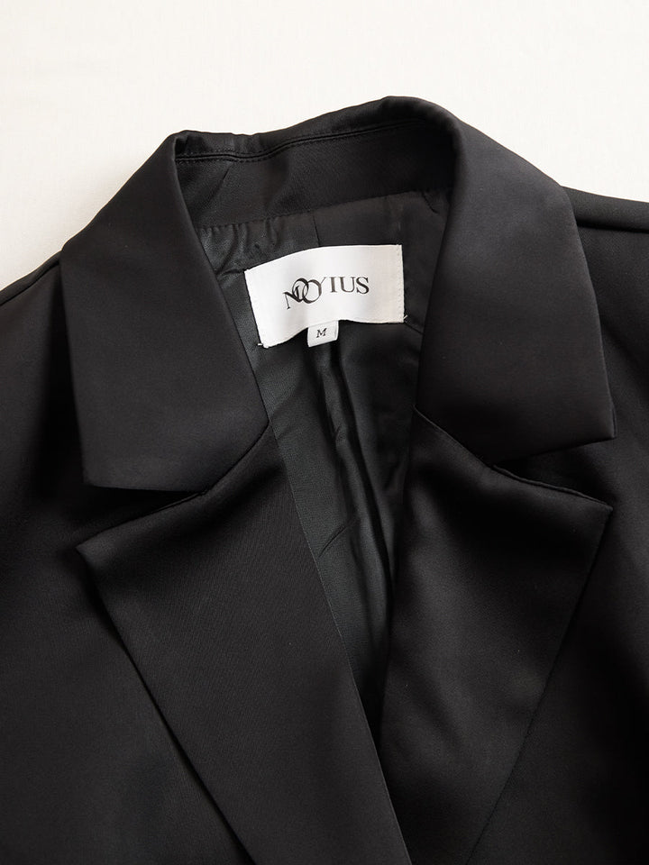 Dreiteiliges Abendgarderoben-Set für Damen: Blazer und Spitzenkleid