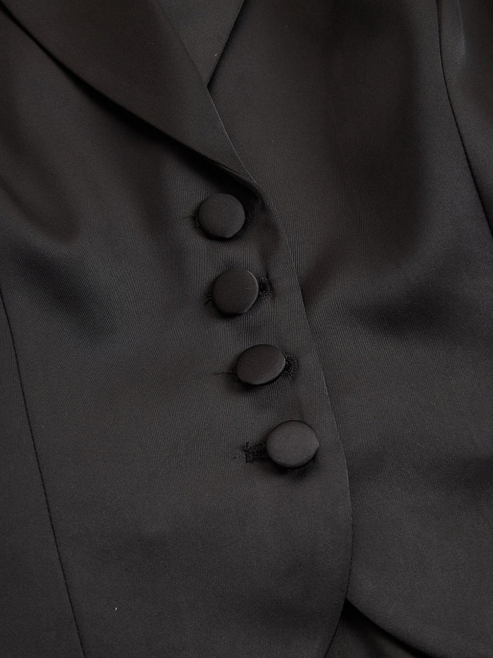 Dreiteiliges Abendgarderoben-Set für Damen: Blazer und Spitzenkleid