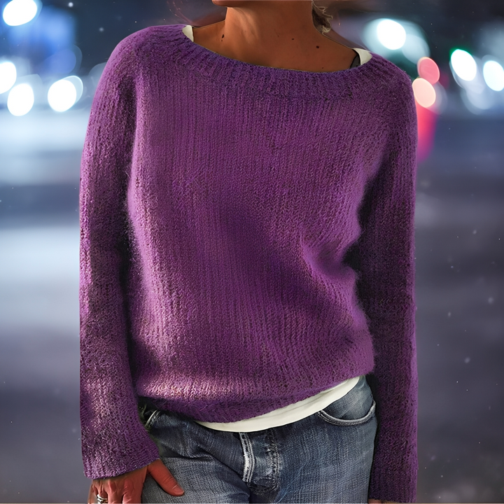 Abeeha - Lockerer Pullover in Tanne für Frauen