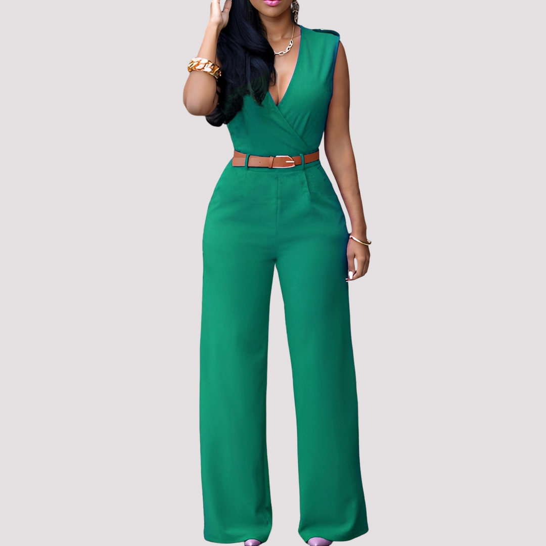 Esther - Eleganter Damen-Jumpsuit mit Gürtel