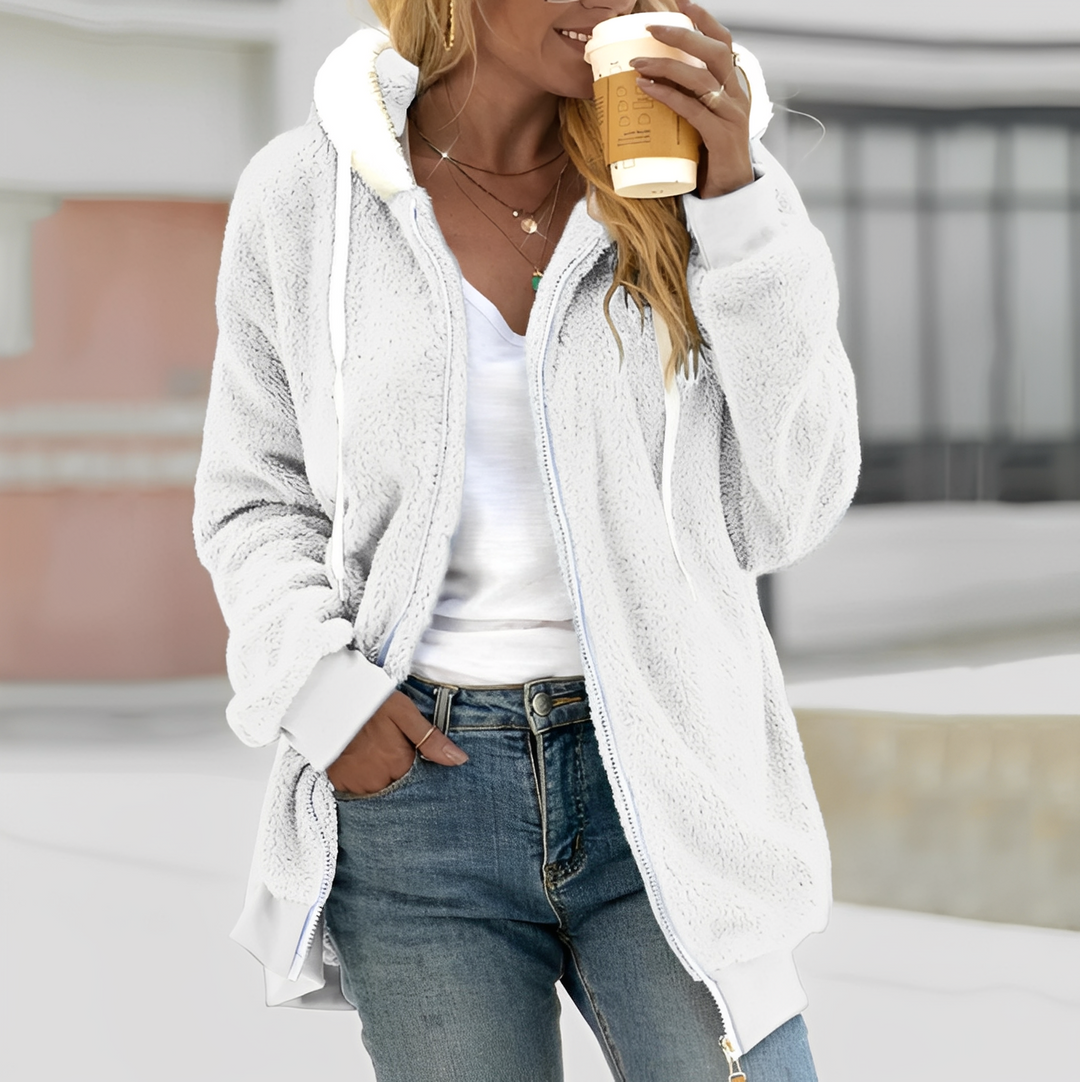 Chloe - Warme, mit Sherpa gefütterte Kapuzenjacke für Damen