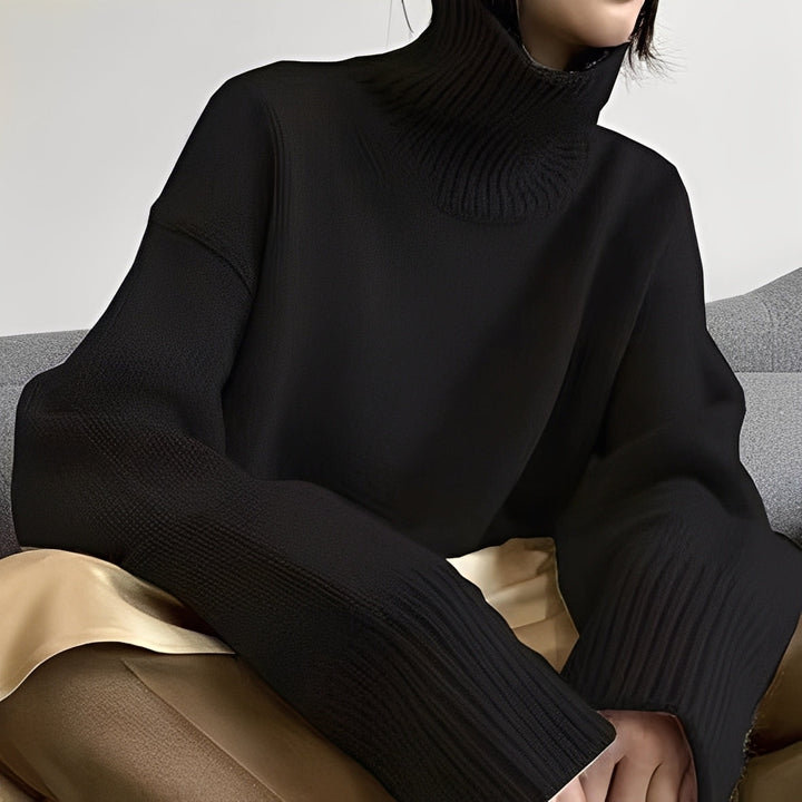 Clémentine - Stilvoller Damen-Rollkragenpullover