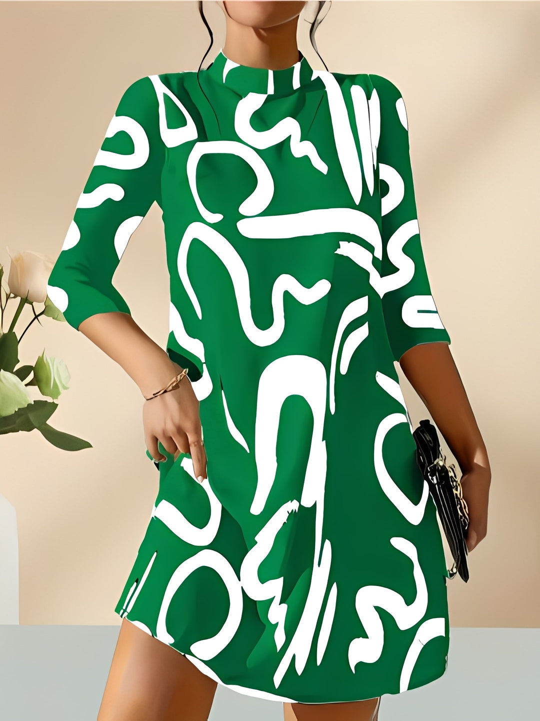 Kathryn - Stilvolles bedrucktes Kleid für Damen