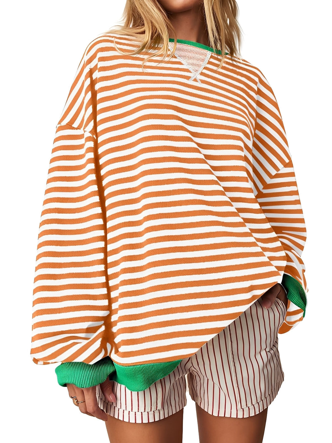 Judith - Eleganter gestreifter Damenpullover