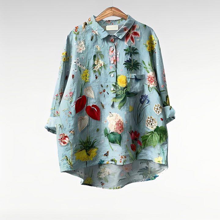 Nathasia - Trendige Vintage-Bluse für Frauen