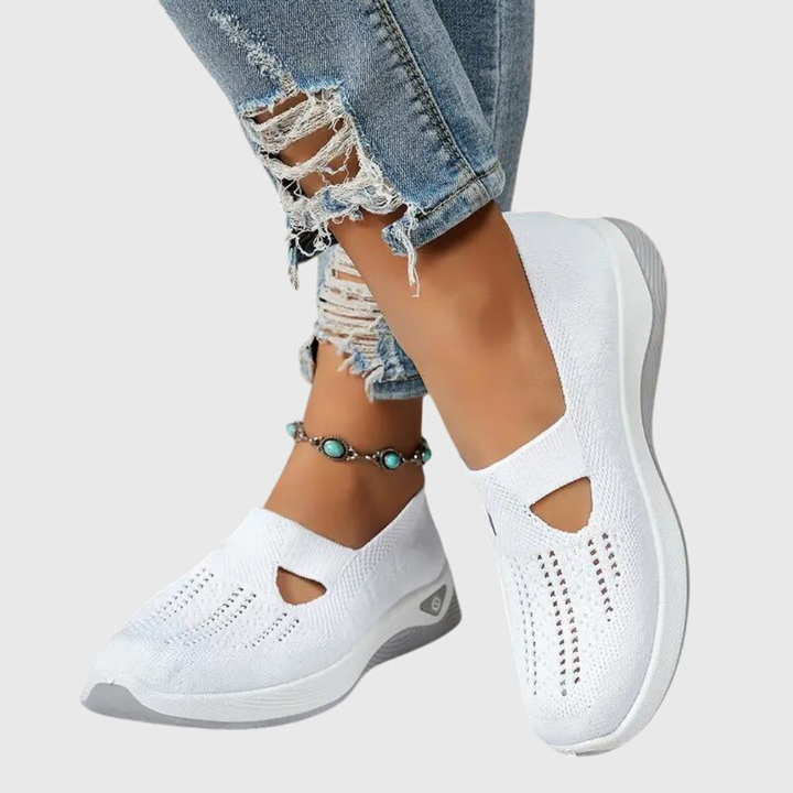 Frieda | Damen Atmungsaktive Slip-On Strick Sneakers