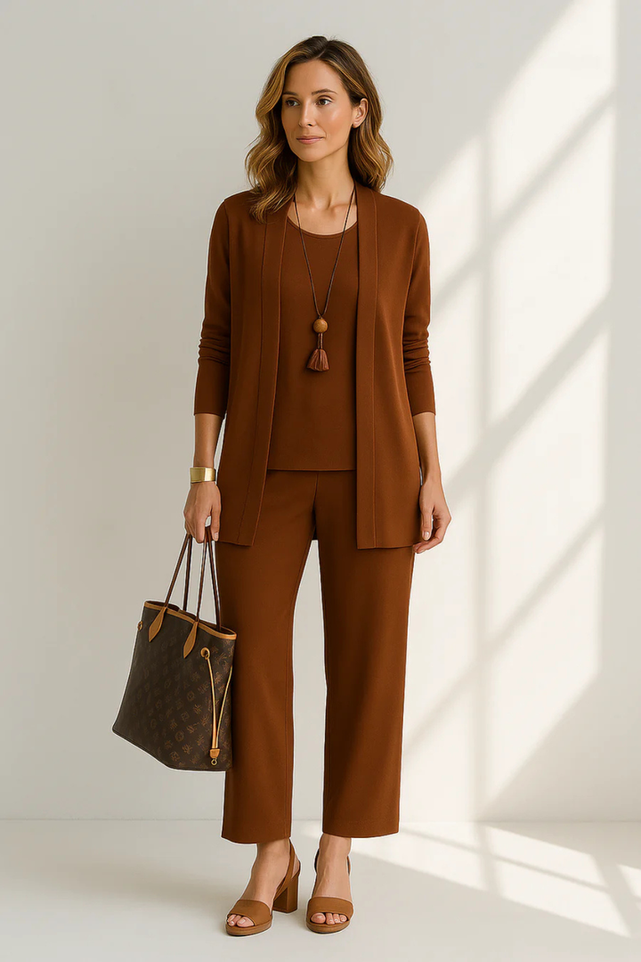 Waverly | Elegantes 3-teiliges Damen-Kleiderset