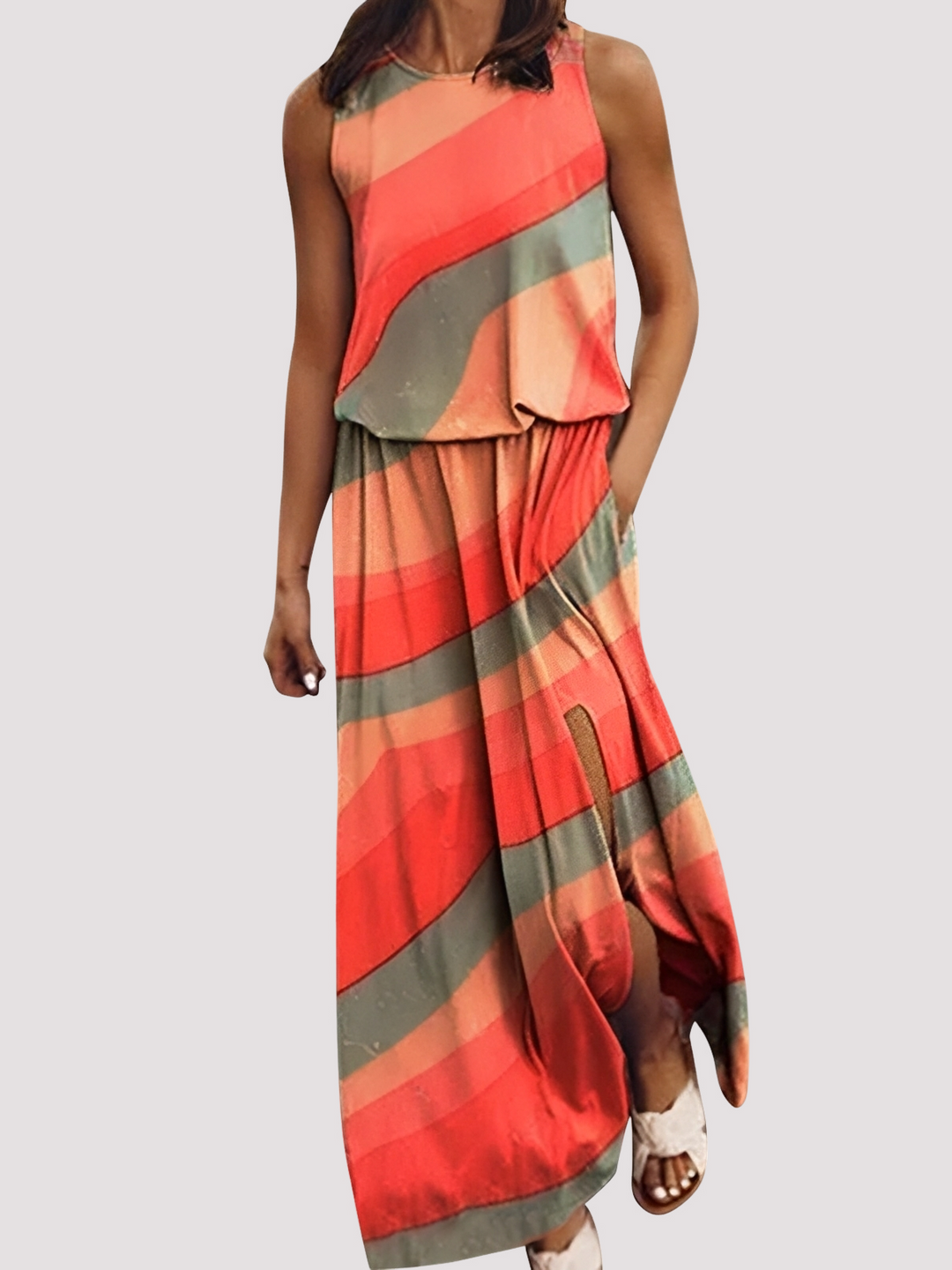 Halle - Schickes, ärmelloses Damen-Maxikleid