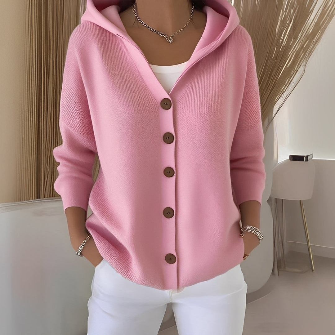 Orianne - Damen-Cardigan mit langen Baumwollärmeln