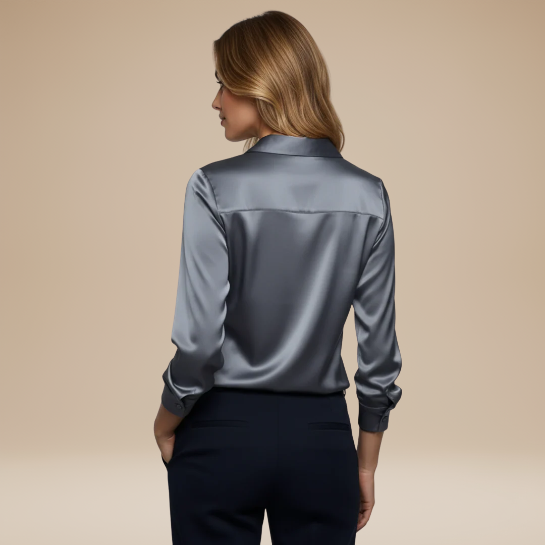 Lydia – Elegant Women's V-Neck Blouse - Image 17