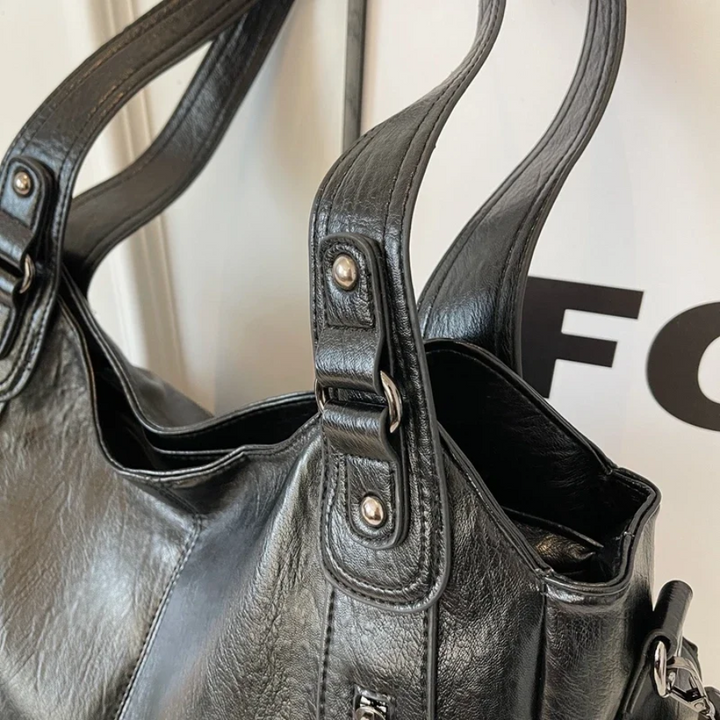 Damen Stilvolles Schultertasche mit Reißverschluss