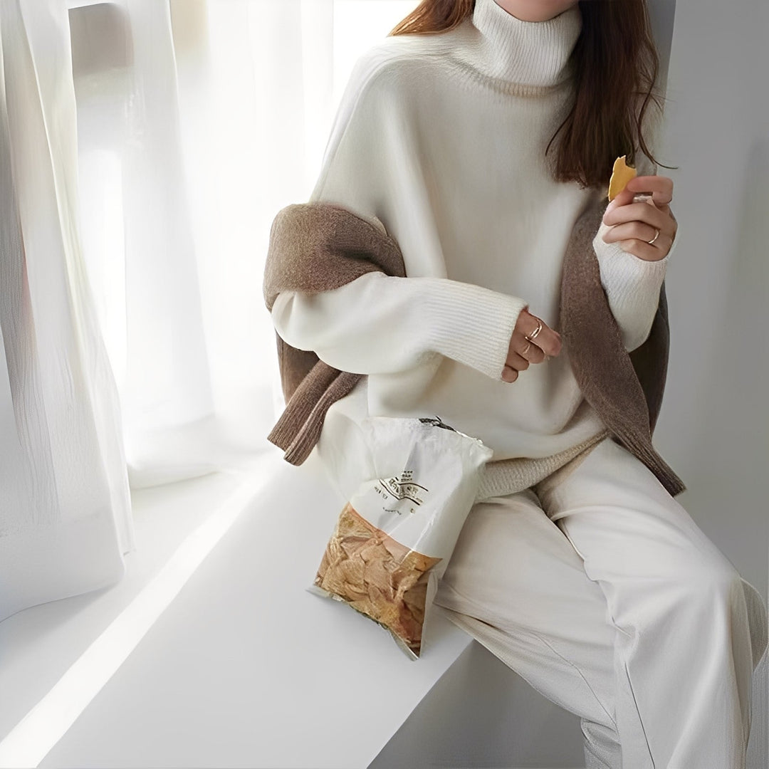 Clémentine - Stilvoller Damen-Rollkragenpullover