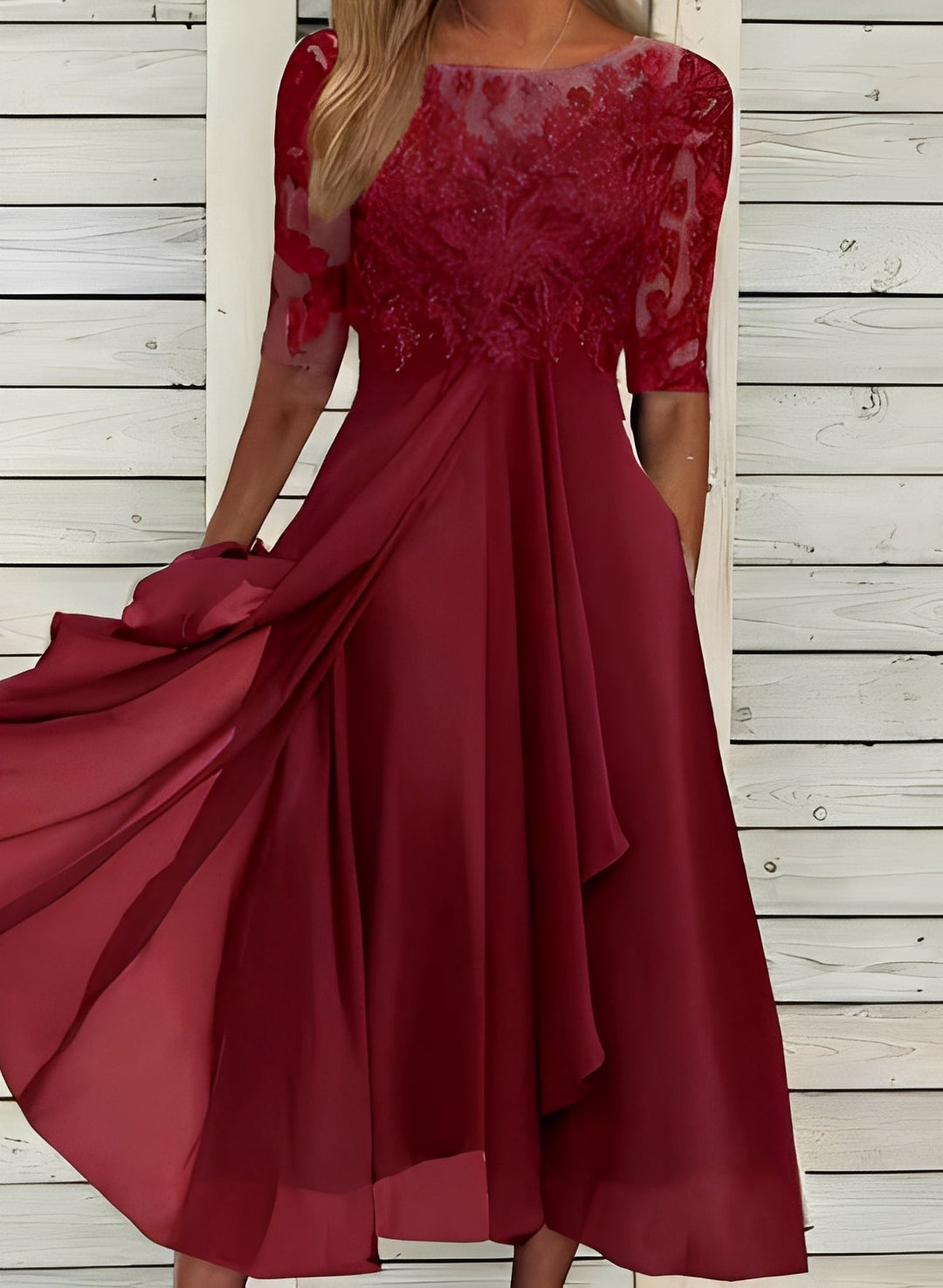 Lena – Damen-Midikleid – Bequem und modisch