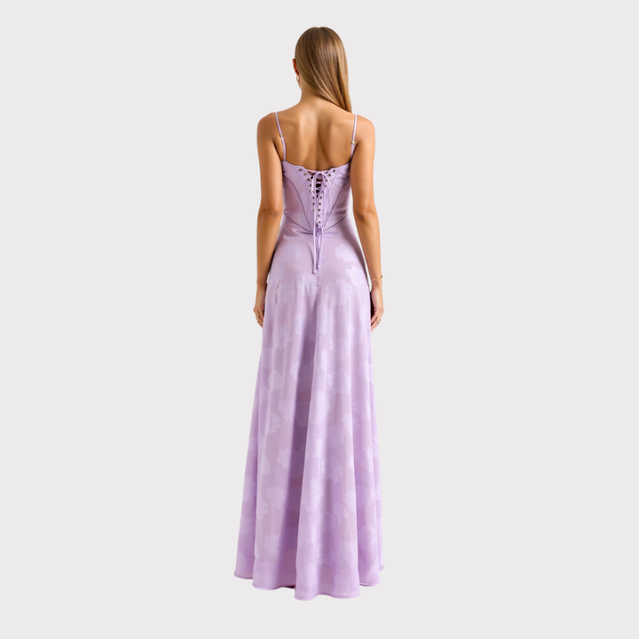 Michaela | Damen Hochzeitsgast Slip Maxikleid