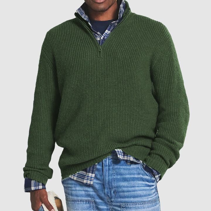 Sean – Herrenpullover mit Reißverschluss