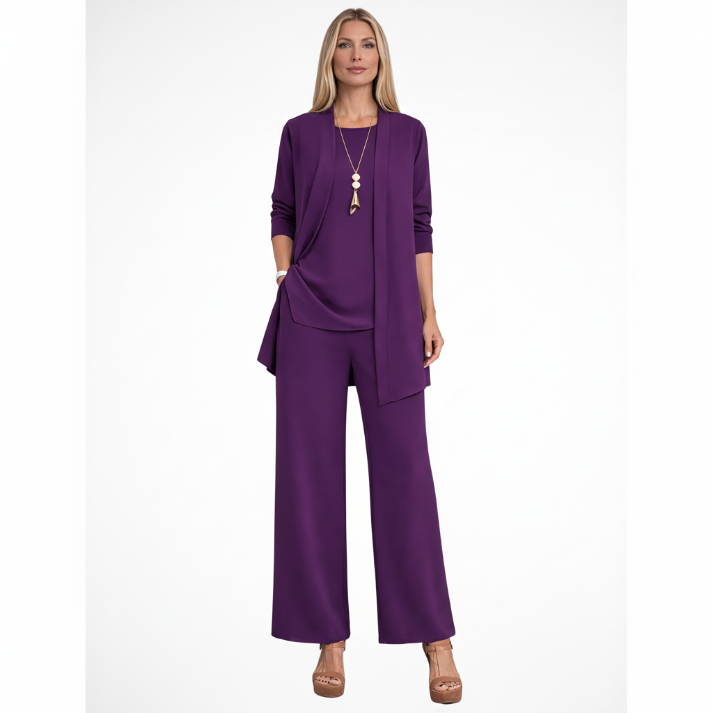 Waverly | Elegantes 3-teiliges Damen-Kleiderset