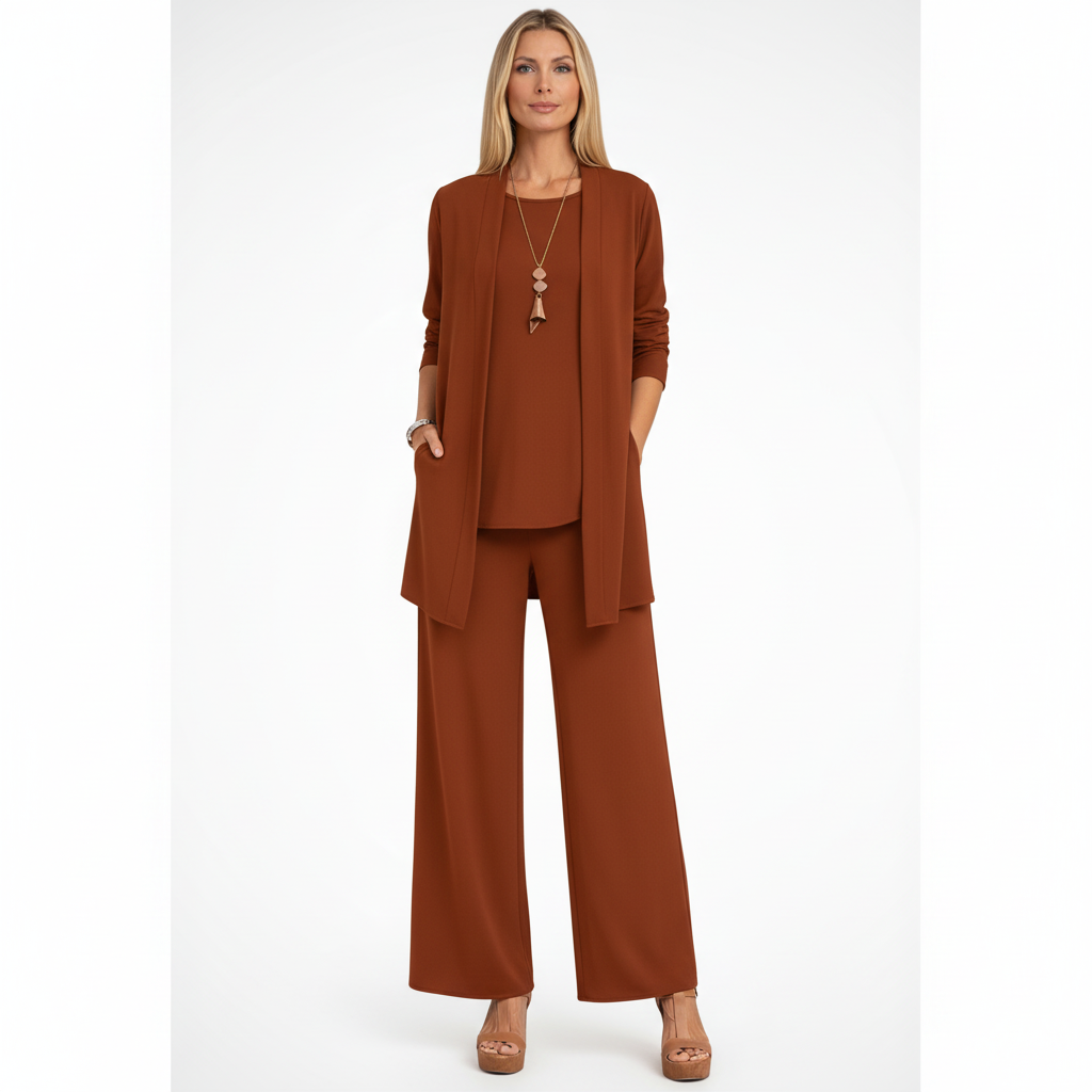 Waverly | Elegantes 3-teiliges Damen-Kleiderset