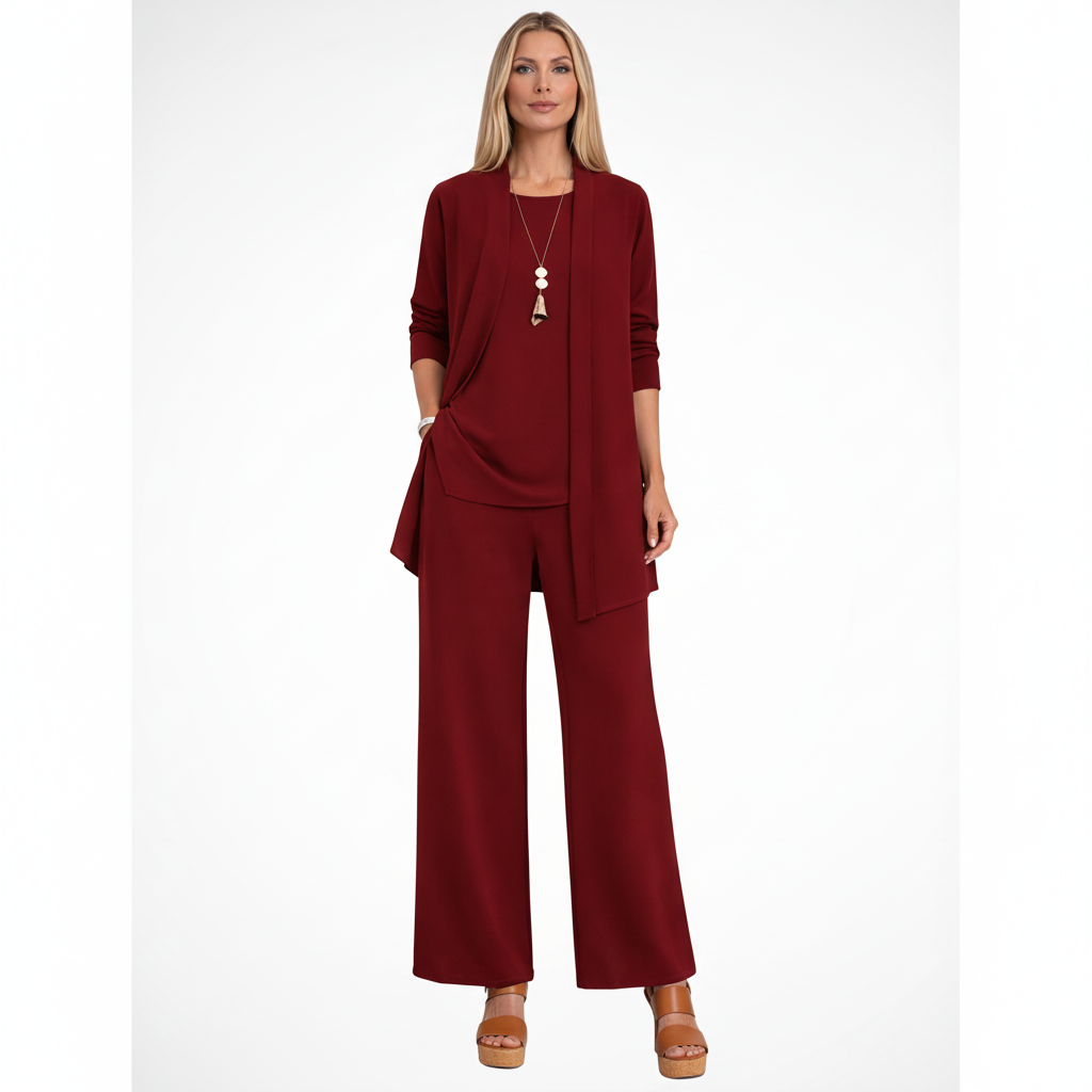 Waverly | Elegantes 3-teiliges Damen-Kleiderset