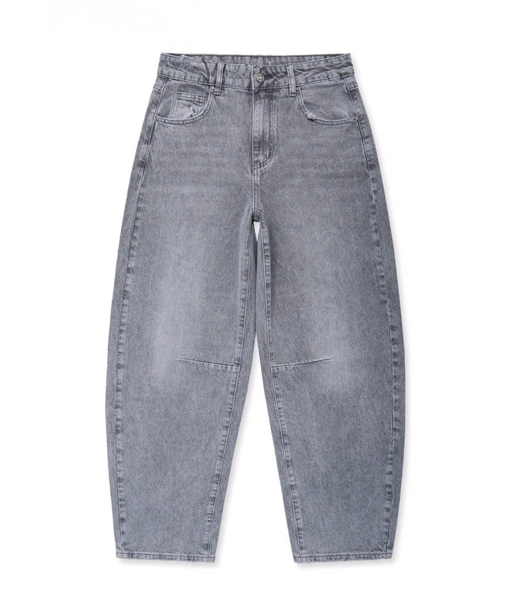 Stretch Barrel Jeans Jeya Grau Ladypolitan ♡