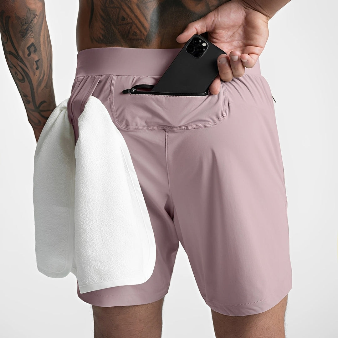 Charles - Schnelltrocknende, atmungsaktive Sportshorts für Herren