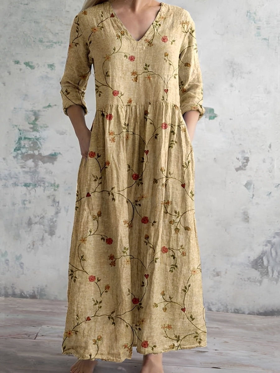 Eleanor - Lockeres Blumenkleid für Damen
